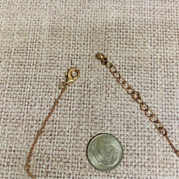 Rose Gold Leaf Anklet - Picture 2 of 3